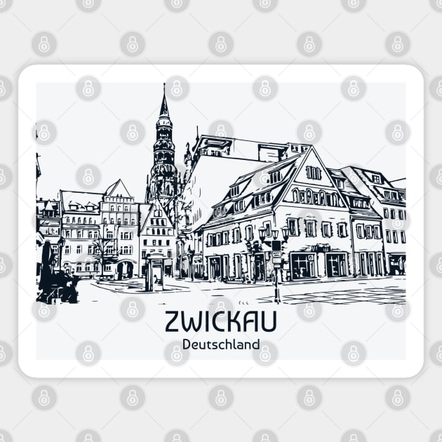 Zwickau - Deutschland Magnet by Lakeric